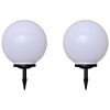 Solárne svietidlá - Lampa na osvetlenie cesty 2 kusy LED 40 cm (Solárne svietidlá - Lampa na osvetlenie cesty 2 kusy LED 40 cm)