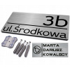 Číslo stola na ulicu Adresa Plate číslo číslo 40x20 (Číslo stola na ulicu Adresa Plate číslo číslo 40x20)
