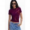 Dámské triko DESIGUAL 25WWTK16 3161 TS LALA 3161 RED velikost S
