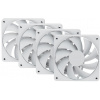 HYTE ventilátor 120mm PWM / farba Snow White / 1500rpm / 72CFM / ABS / 4-pin / sada 4x ventilátor