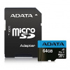 ADATA Premier Micro SDXC karta UHS-I 64GB 85/25 MB/s + adaptér AUSDX64GUICL10A1-RA1