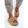 Šľapky na platforme béžovej farby, BG181 KHAKI__32657-36/37 36/37