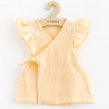 Letné dojčenské mušelínové šaty New Baby Leny peach - 62 (3-6m)