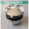 Zátka s prepadom klik-klak okrúhla Hansgrohe strieborná