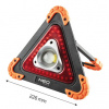 Prenosný trojuholníkový LED reflektor z plast-nylon, 99-076, 10W, 4xAA, 3 režimy svietenia, NEO TOO