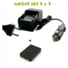 Akčný set PE: Nabíjačka pre Olympus LI-10B + batéria 1100 mAh