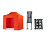 Nožnicový párty stan 2x3 m TENTino SMALL HEXAGON Farba opláštenia: 6A - ORANŽOVÁ
