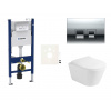 Siko Cenově zvýhodněný závěsný WC set Geberit do lehkých stěn / předstěnová montáž+ WC Glacera Ava GESAVAD35