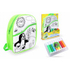 Wiky Batoh Krtko vymalovávací zelený 30 cm + 8 fixiek W006177