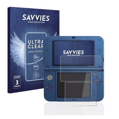 6x Savvies SU75 čirá ochranná fólie pro Nintendo New 3DS XL (6x Savvies SU75 čirá ochranná fólie pro Nintendo New 3DS XL)