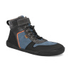 Barefoot členková obuv Develab - Md Ct Sneaker Laces Velcro WR Blue Semiš