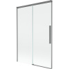 Mexen Rox, 2-krídlová posuvná vaňová zástena 120 x 150 cm, 8mm číre sklo, grafitový profil, 8C9-120-001-95-00