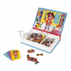 Magnetická kniha Obliekanie chlapci Magnetibook Janod 36 magnetiek a 8 šablón J02719