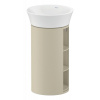 DURAVIT White Tulip samostatne stojaca skrinka pod umývadlo, 2 poličky zľava a zprava, 350 x 410 x 751 mm, taupe vysoký lesk, WT42390H3H3