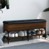 Lavička na topánky hnedý dub 102x32x45 cm kompozitné drevo-ForU-835181