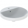 Geberit VariForm Zapustené umývadlo 40 cm s otvorom a prepadom, biele 500.704.01.2