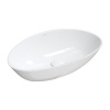 Omnires M+ umývadlo 60x36 cm oválny pultové umývadlo biela BARCELONABP