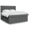 zahrada-XL Boxspring posteľ s matracom tmavosivá 180x200 cm látka 3291762