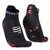 COMPRESSPORT PRO RACING SOCKS V4.0 RUN LOW black/red T2 ponožky