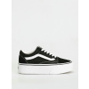 Vans Old Skool Stackform (suede/canvas black/true white) 38, čierna