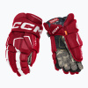 Hokejové rukavice CCM Tacks AS-V SR červená/biela (13'')