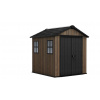 Záhradný domček Keter Apex 7,5 x 7 Walnut, s podlahou