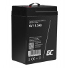 Green Cell AGM VRLA 6V 4.5Ah maintenance-free battery for the alarm system, cash register, toys