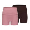 Slazenger Booty Shorts Womens Pink/Chocolate 16 (44)