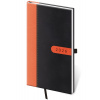 Diár 2026 týždenný vreckový Bora - čierno/oranžová