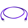 Telegärtner 100008027 RJ45 sieťové káble, prepojovacie káble CAT 6A S/FTP 1.00 m purpurová samozhášavý, s ochranou, párové tienenie, dvojžilový tienený, bez; 100008027