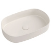 Sapho Sapho, INFINITY OVAL keramické umývadlo na dosku, 55x36 cm, Ivory, 10NF65055-2K
