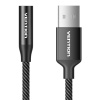 Jednoportová externá zvuková karta USB Vention Gome 0,25 m (čierna)