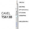 Koaxiálny kábel CAVEL TS613B, LSZH, 6.9mm, Class A+(B2ca,s1a,d1,a1), 100m balenie