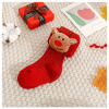 1 pár detských vianočných pančúch – červené, zmes bavlny GB314149-10