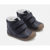 Zimní barefoot boty Bundgaard Petit mid winter strap - navy 25