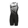 ALÉ Cyklistická kombinéza - HORIZON TRIATHLON - biela/šedá/čierna L