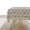 Obrús na stôl - Obrus 170 x 130 cm (Jesenný vzor tablít na 19 | rys na béžovom pozadí)