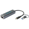 D-Link DUB-2332 hub USB Typ-C 5000 Mbit/s Šedá (DUB-2332)