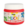 KREUL MUCKI prstová farba na textil - červená - 150 ml