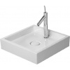 Duravit Starck 1 - Umývadlová misa 47x47 cm, bez prepadu,1 otvor na batériu, biela 0387470027