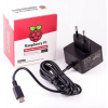Napájací zdroj Raspberry Pi USB-C 5,1 V 3A pre Raspberry Pi 4B, EÚ, čierny