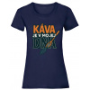 Káva je v mojej DNA - Námornícka modrá , Dámske , XXL