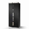 Nábytek PEGAS Kovová skříň JAN Compact 1750 x 800 x 400 mm, černá