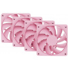 HYTE ventilátor 120mm PWM / farba Strawberry Milk / 1500rpm / 72CFM / ABS / 4-pin / sada 4x ventilátor