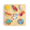DREVENÉ PUZZLE MUSHIE - SPACE