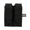 Malé dvojité puzdro MOLLE, Mod. System, čierne (M.F.H.)