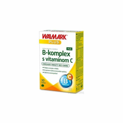 WALMARK B-komplex PLUS s vitamínom C tbl cmúľacie 1x30 ks