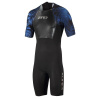 Zone3 Men's short sleeve Swimskin / Black/Blue Veľkosť: L