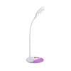 Stolná LED RGB lampa s flexibilným ramenom, 4W, 240lm, biela farba