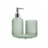 Súprava kúpeľňových doplnkov Bathroom Solutions 3-dielna, zelená